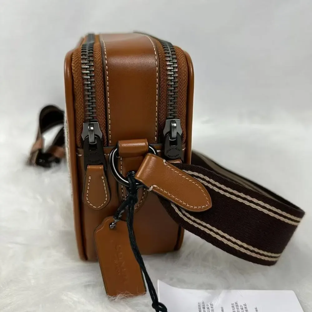 Coach Men's Charter Crossbody Bag 24 In Micro Signature Jacquard CM383